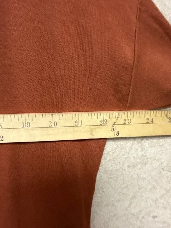 Silence + Noise Cold Shoulder Top Women's XS Rust Brown Knit Rayon Blend - Picture 6 of 10